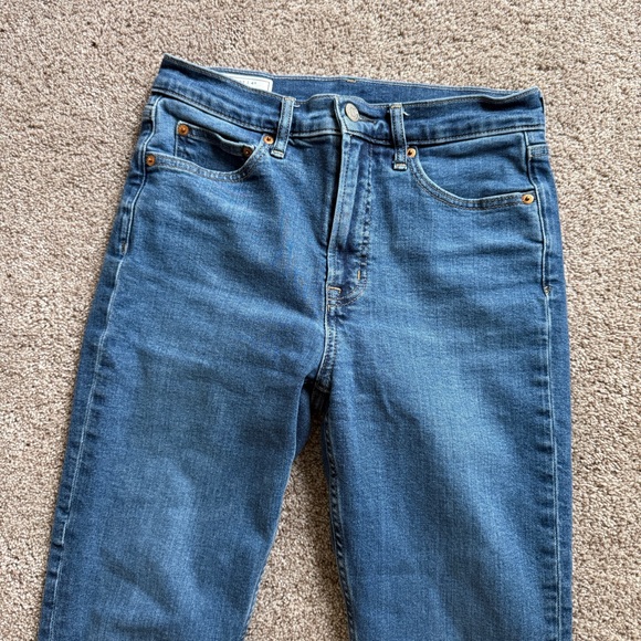 Gap Denim Cigarette High Rise Jeans Size 27/4R - Picture 2 of 6